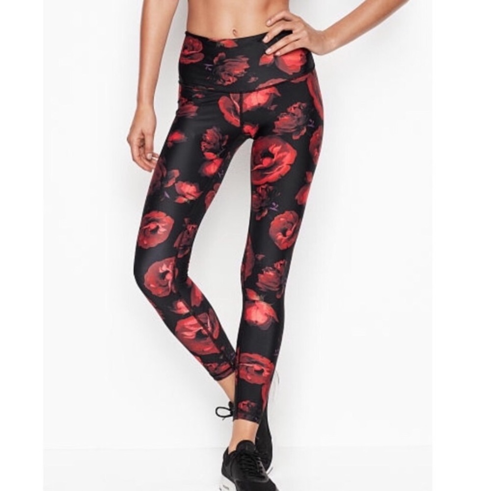 Red and Black printed leggings